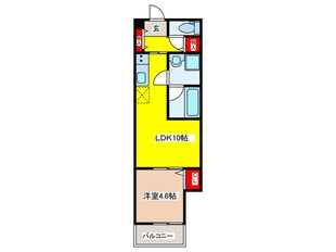 クレアール菱屋東の物件間取画像